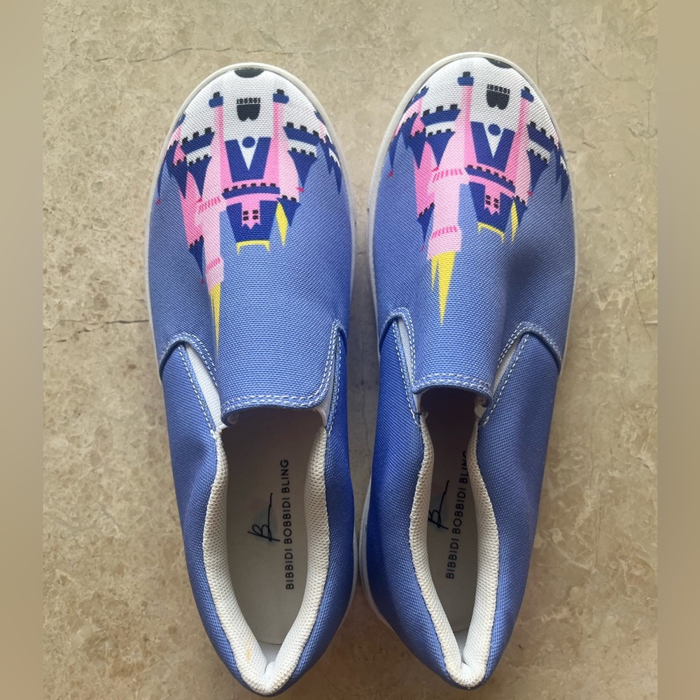 Disney Inspired Cinderella Castle Florida World Loafer Shoe Handmade Sneakers W6